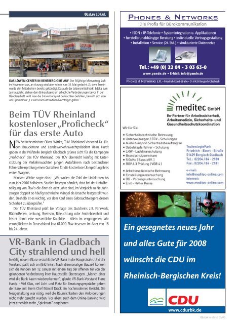 magazin/Newsletter - Businessclub Leverkusen