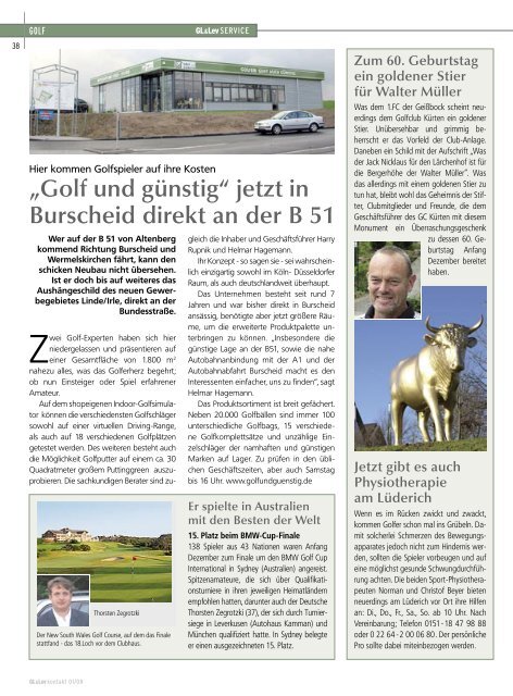 magazin/Newsletter - Businessclub Leverkusen