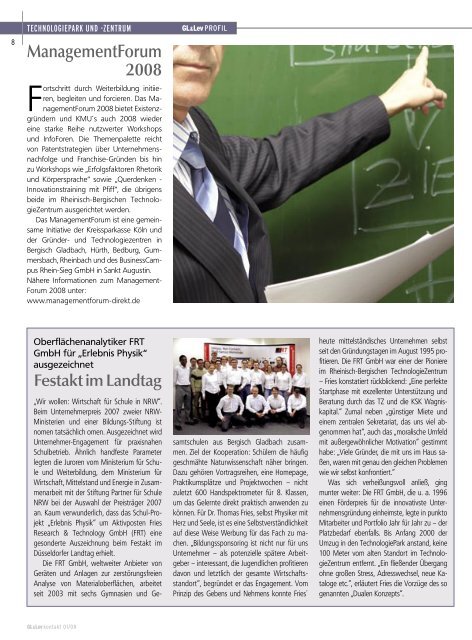 magazin/Newsletter - Businessclub Leverkusen