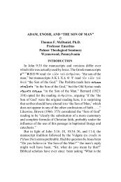 ADAM, ENOSH, AND âTHE SON OF MAN ... - E-Net Services