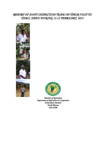 Tamilnadu, February 2013 - National Horticulture Mission