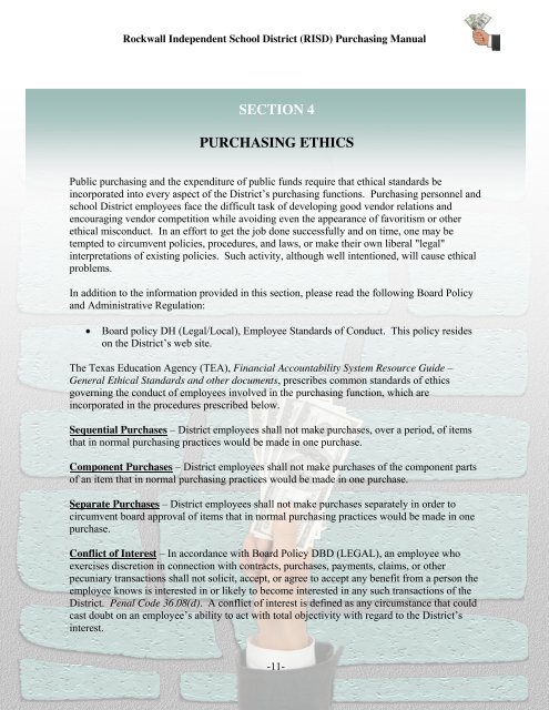 Purchasing Manual - Rockwall ISD