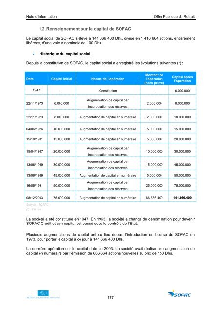 NOTE D'INFORMATION Offre Publique de Retrait Obligatoire visant ...