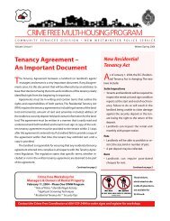 The Tenancy Agreement between a landlord (or landlord's agent