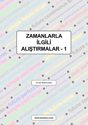 Zamanlarla Ä°lgili AlÄ±ÅtÄ±rmalar -1 - Bademci