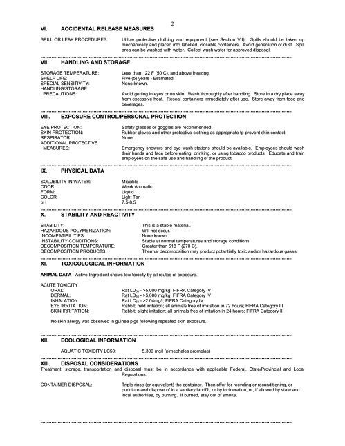 Avipel Dry MSDS - Arkion Life Sciences