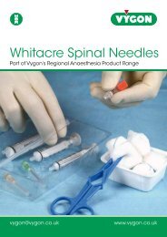 Whitacre Spinal Needles (200KB) - Vygon (UK)