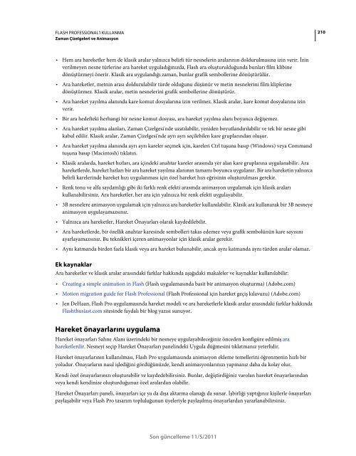 Flash Cs5.5 TÃ¼rkÃ§e EÄitim KitabÄ± (Adobe.com-Pdf)