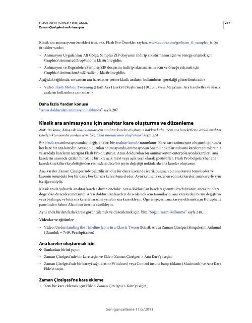 Flash Cs5.5 TÃ¼rkÃ§e EÄitim KitabÄ± (Adobe.com-Pdf)