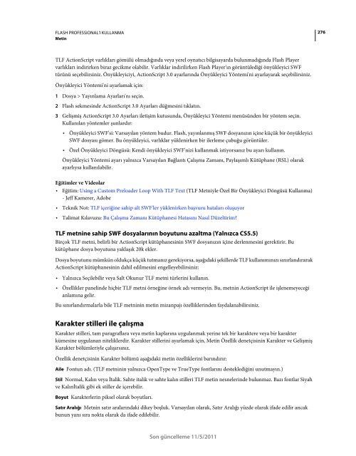 Flash Cs5.5 TÃ¼rkÃ§e EÄitim KitabÄ± (Adobe.com-Pdf)