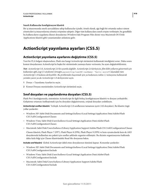 Flash Cs5.5 TÃ¼rkÃ§e EÄitim KitabÄ± (Adobe.com-Pdf)