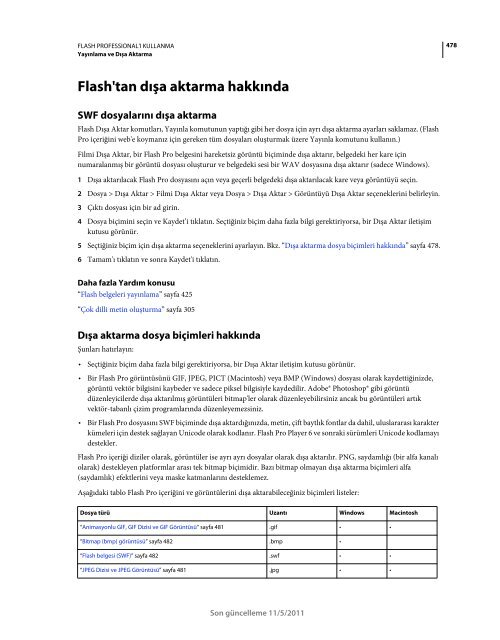 Flash Cs5.5 TÃ¼rkÃ§e EÄitim KitabÄ± (Adobe.com-Pdf)