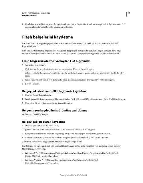 Flash Cs5.5 TÃ¼rkÃ§e EÄitim KitabÄ± (Adobe.com-Pdf)