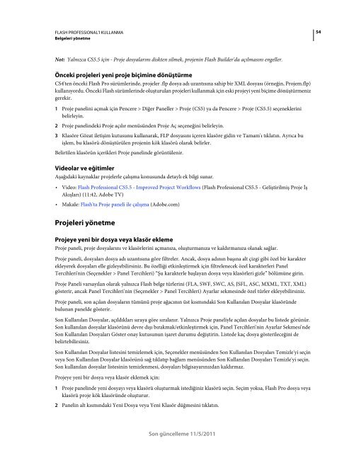 Flash Cs5.5 TÃ¼rkÃ§e EÄitim KitabÄ± (Adobe.com-Pdf)