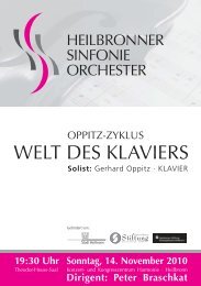 Peter Braschkat Solist - Heilbronner Sinfonie Orchester