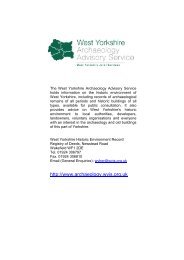 Tong - West Yorkshire Archaeology Advisory Service
