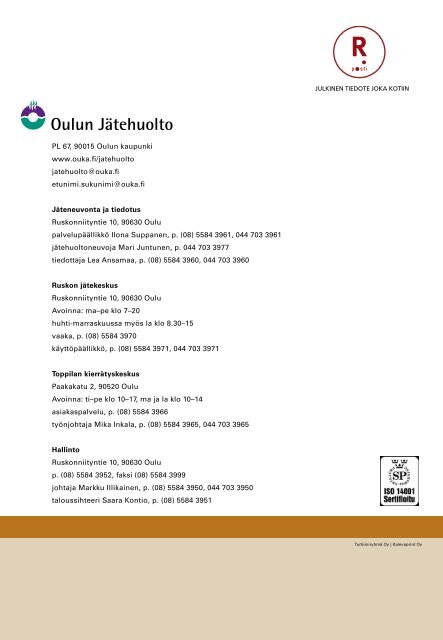Jäteopas 2007 (pdf) - Oulu