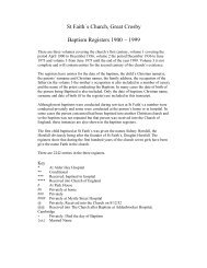 Baptism list - St Faith's home page