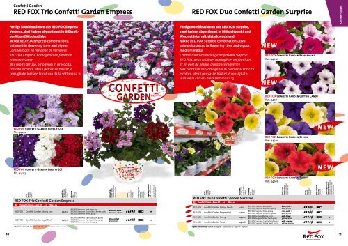 red fOx Trio Confetti Garden Mix