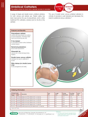 Umbilical Catheters - Vygon (UK)