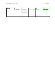 7th Grade Math Lesson Plans Hayes (Keith)