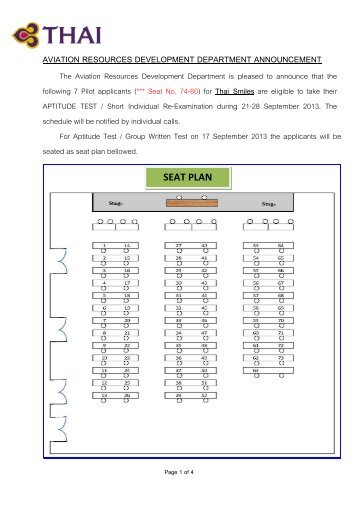 Seat Plan TG &TS - tg pilot recruitment