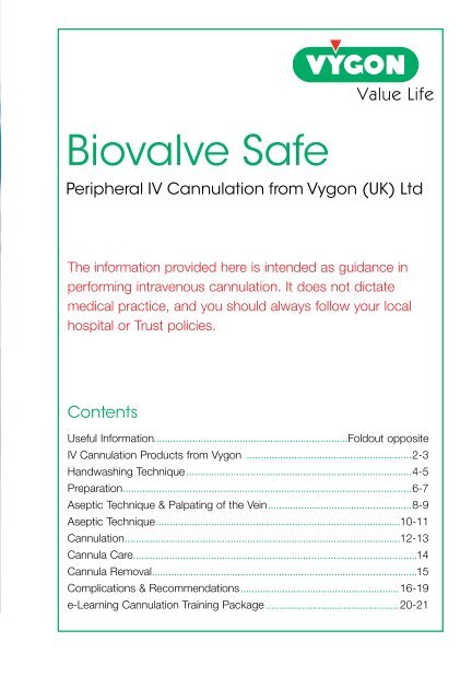 Biovalve Safe - Vygon (UK)