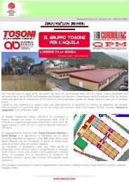 Newsletter n. 20 ottobre 2009 - Gruppo Industriale Tosoni