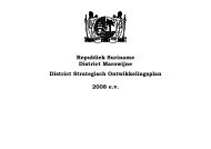 Districts Strategisch Ontwikkeling Plan Marowijne - decentralisatie.org