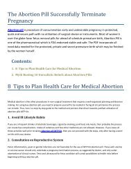 The Abortion Pill Successfully Terminate Pregnancy