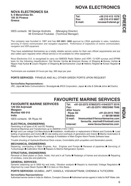 Marine Service Guide - ISES