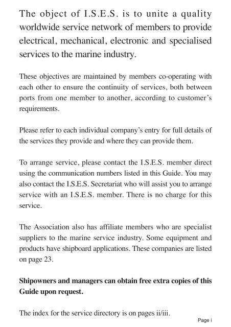 Marine Service Guide - ISES