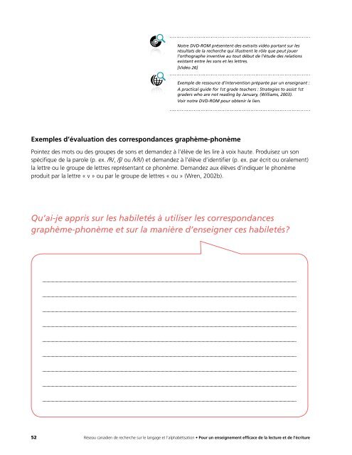 Pour un enseignement efficace de la lecture et de l'Ã©criture