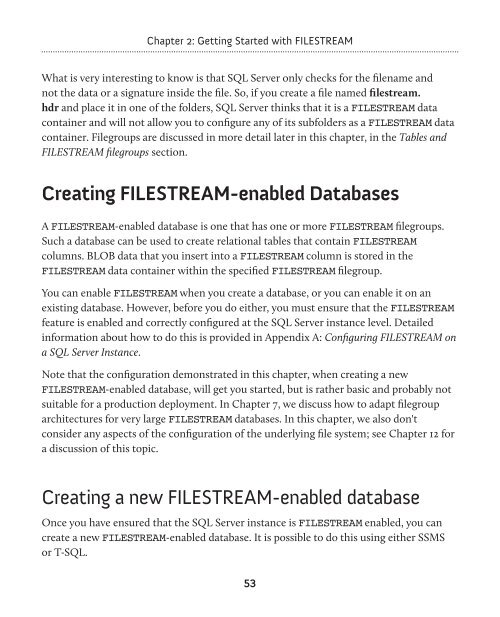 The Art of SQL Server FILESTREAM - Red Gate Software