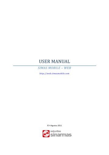 User Manual Simas Web - Sinarmas Sekuritas, PT.