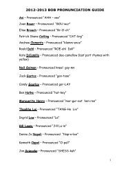 2012-2013 BOB PRONUNCIATION GUIDE - Elgin Academy