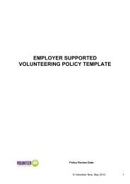 Employer Supported Volunteering Policy Template - Volunteer Now