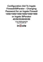 Configuration Aid To Ingate Firewall/SIParator - Changing Password ...