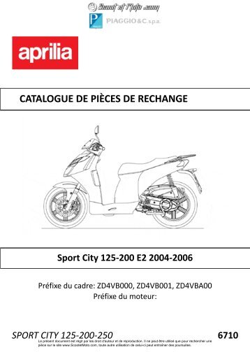 Sportcity 125-200 Euro 2 2004-2006 - Scoot et Moto