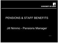 Pensions Manager - University of Leeds
