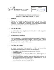 PROCÃDURE DE GESTION DU DOSSIER DES SERVICES D'AIDE ...