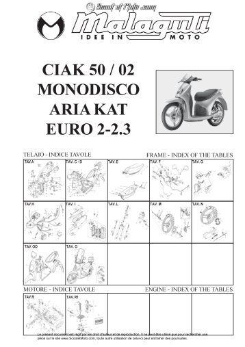 CIAK 50 Monodisco Aria Kat Euro 2-2.3 - Scoot et Moto