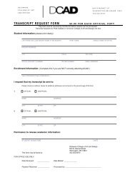 Download a Transcript Request Form - Delaware College of Art and ...