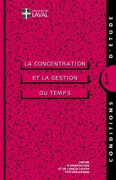 ET LA GESTION LA CONCENTRATION DU TEMPS