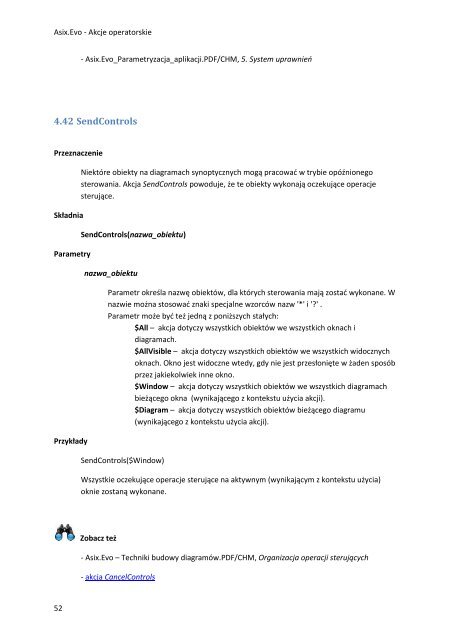 Asix.Evo - Akcje operatorskie - Askom