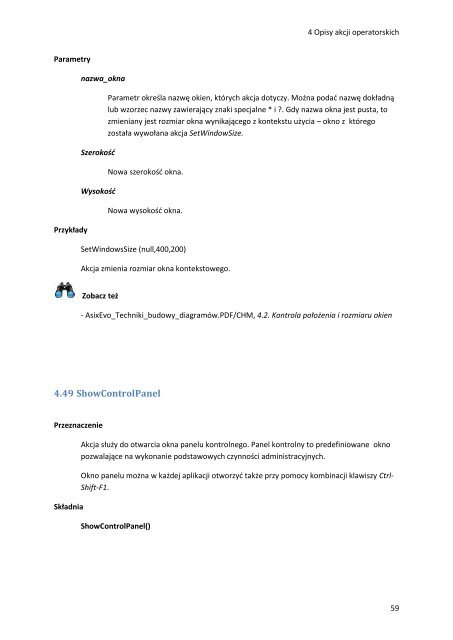 Asix.Evo - Akcje operatorskie - Askom