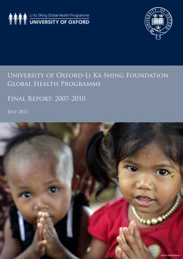 University of Oxford-Li Ka Shing Foundation Global Health - Nuffield ...