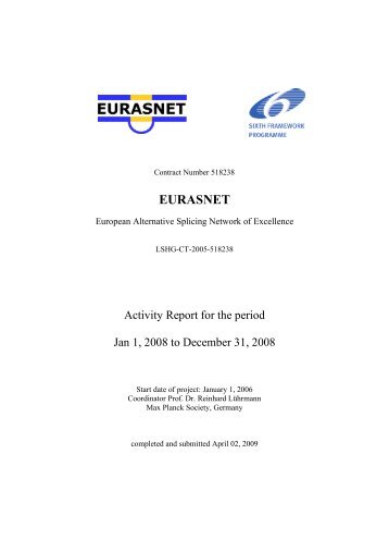 PDF file: EURASNET Annual Report 2008