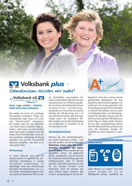 Jahresbericht 2011 - Volksbank eG