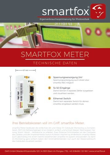 Datenblatt smartfox Meter